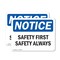 Signmission Safety Culture Sign, 10 in Width, Plastic, Rectangle OS-2PACK-NS-P-710-L-18144 - alternate 1
